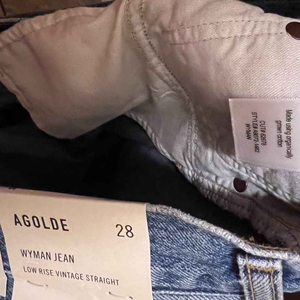 Agolde Jeans Wyman Straight Leg‎ Low Rise Classic 90s Sz 28 - Picture 7 of 9